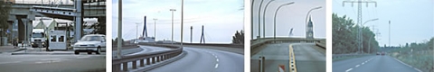 Anfahrt von der A7 über die Köhlbrandbrücke.